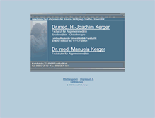 Tablet Screenshot of dr.kerger.net